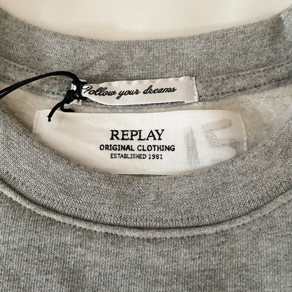 REPLAY Women's Pullover Sweatshirt Size Large - NEW WITH TAGS - Picture 3 of 6